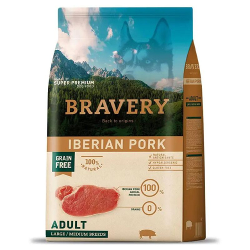 Bravery Adult Medium Large Iberian Pork 4Kg
