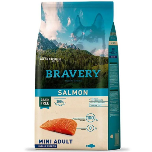 Bravery Mini Adult Salmon 7Kg