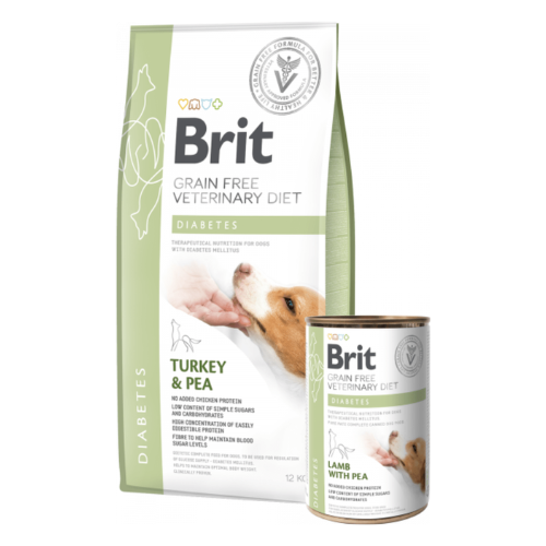 Brit Veterinary Diets Turkey Diabetes Dog 2Kg