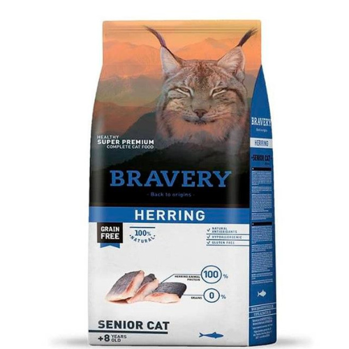 Bravery Adult Cat Herring Senior 2kg