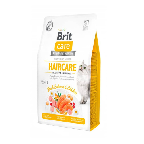 Brit Care Haircare Salmon & Chicken Alimento para Gato 2Kg