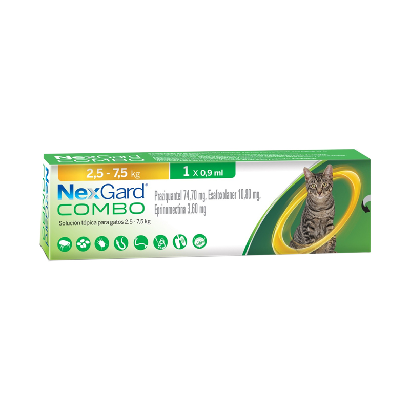 NO USAR Nexgard Combo Cat 0.9ml (2.5 – 7.5kg)