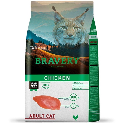 Bravery Adulto Cat Chicken 2Kg