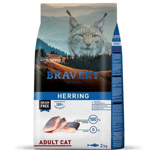 Bravery Adult Cat Herring 7Kg