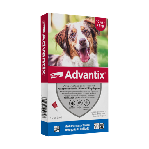 Advantix Antipulga Perros 10 a 25Kg 
