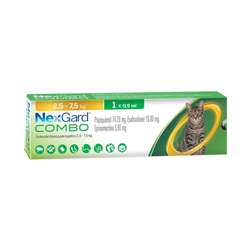 NO USAR Nexgard Combo Cat 0.9ml (2.5 – 7.5kg)